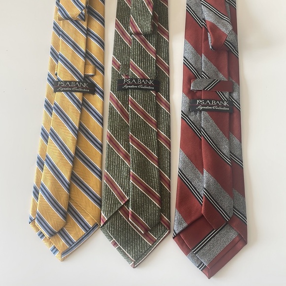 Assorted Striped Silk Ties from Jos A Bank Signature Collection - Picture 4 of 8